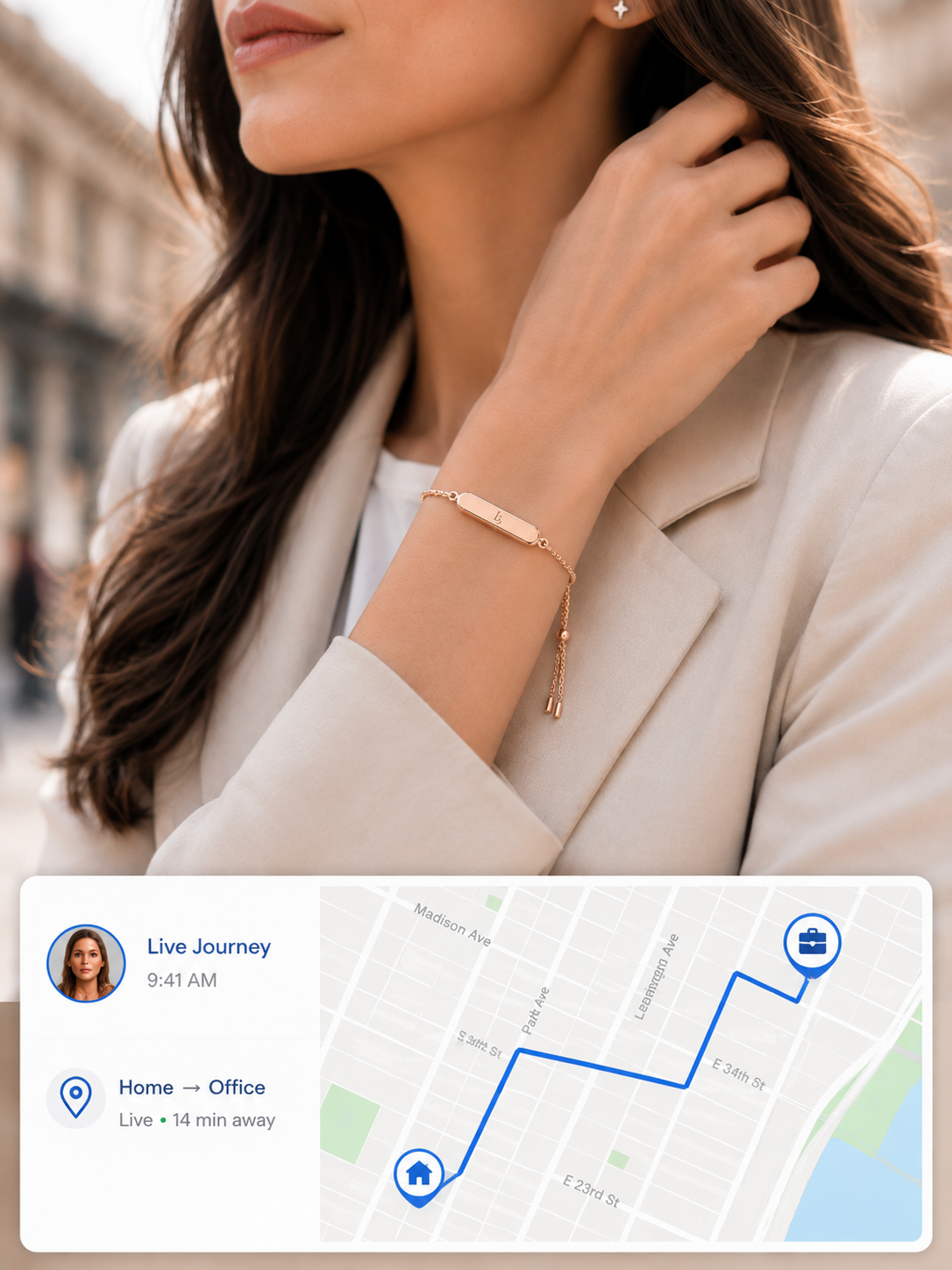 Lumira heart bracelet