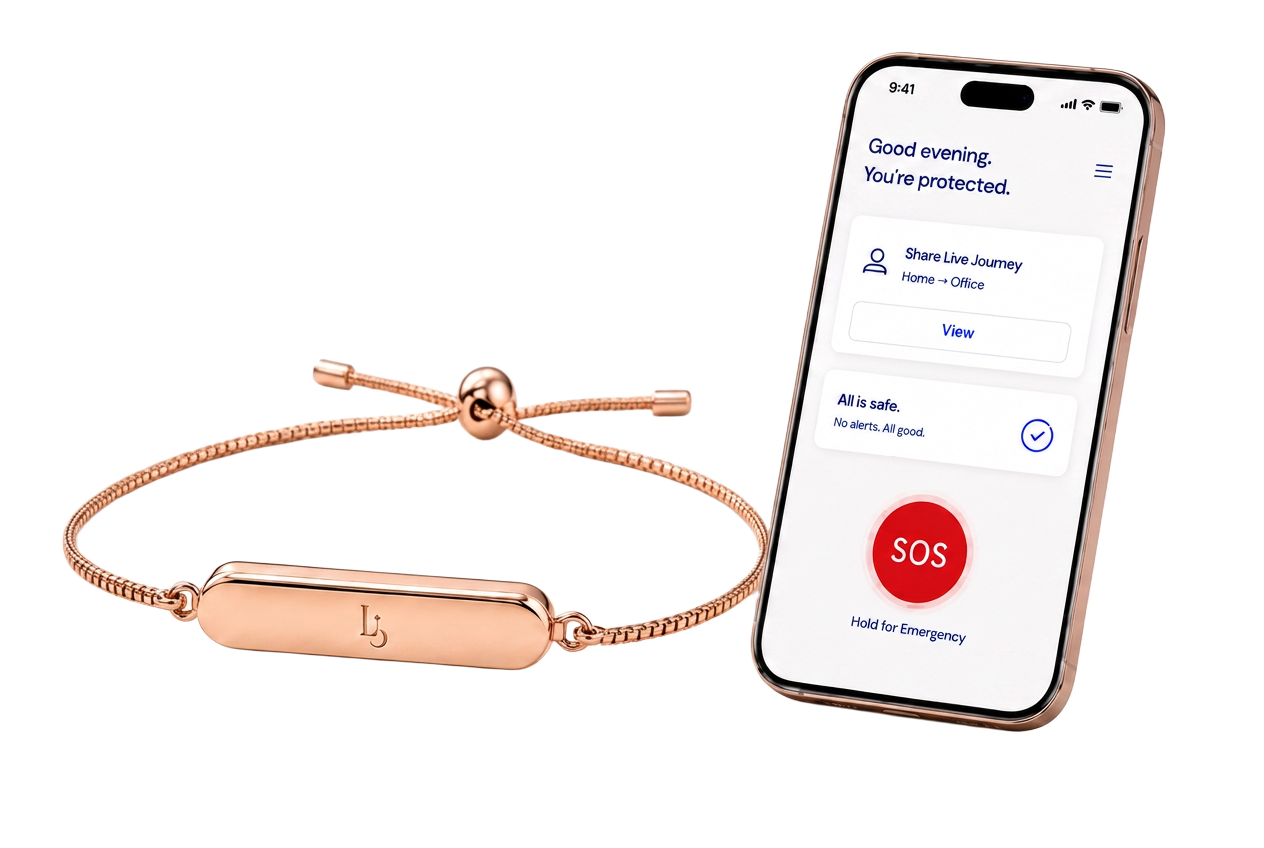 Lumira safety bracelet with companion app